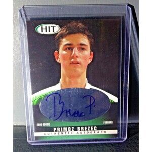2000-01 Primoz Brezec Sage HIT Autographed #A49 Basketball Card